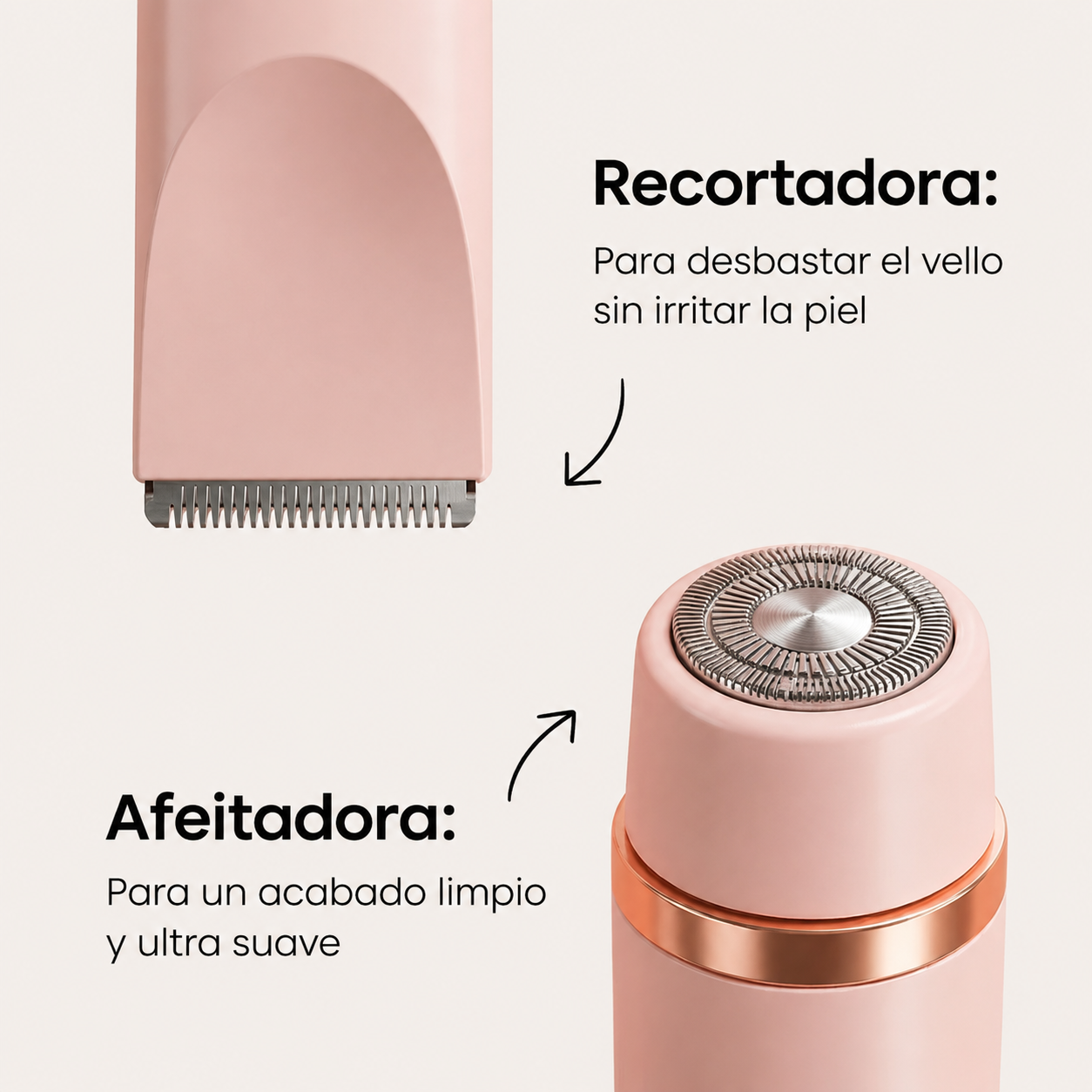 Depiladora Eléctrica 2 en 1 Vynelle